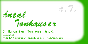 antal tonhauser business card